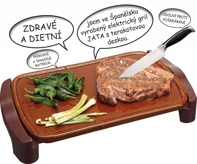 Stolní terracota gril Jata GR 559 Tipy na vánoční dárky