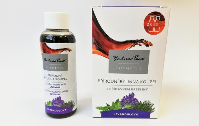 Bylinná koupel levandule Rašelinové koupele Balneo Peat