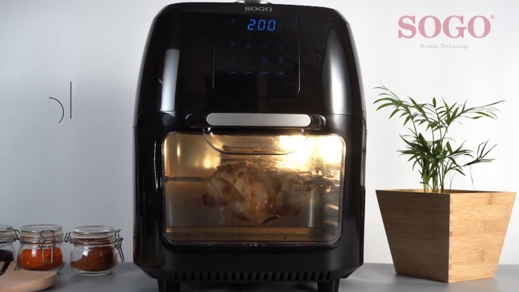Chytrá trouba 3v1 SOGO SS-10465, trouba, horkovzdušná trouba, fritéza a sušička ovoce Tipy na vánoční dárky