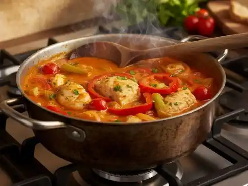 Kapří guláš se zeleninou