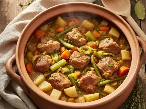 Krkovice z jednoho hrnce: snadný recept se zeleninou a bylinkami