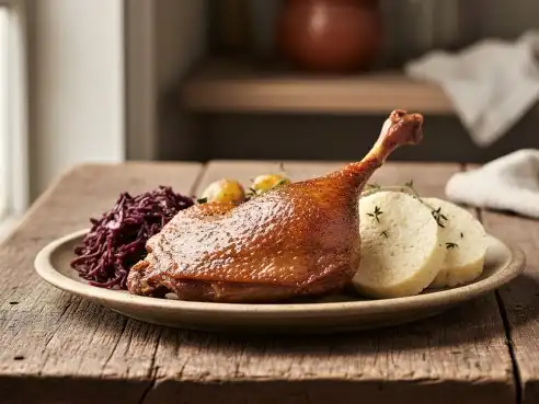 Pomalu pečená kachna